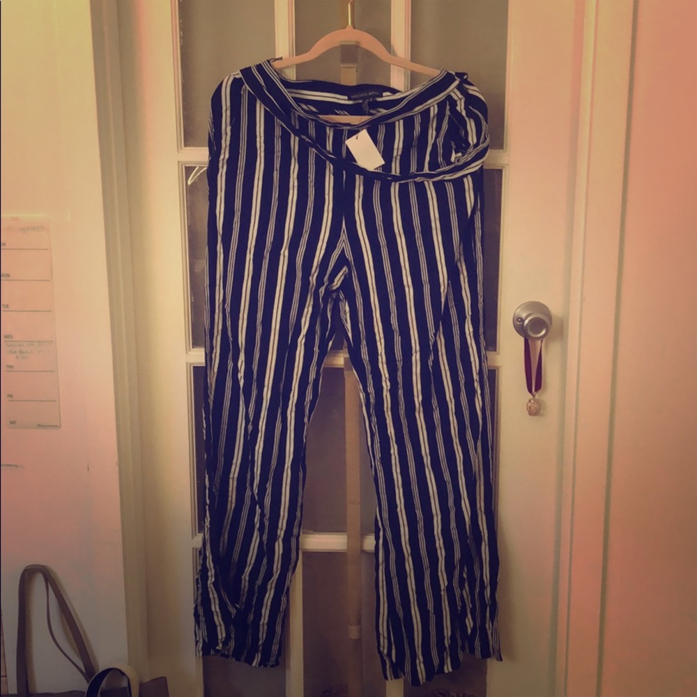 Luxury brand stripe pants